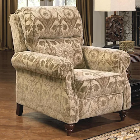 Traditional Styled Reclining Chair for Formal Living Rooms